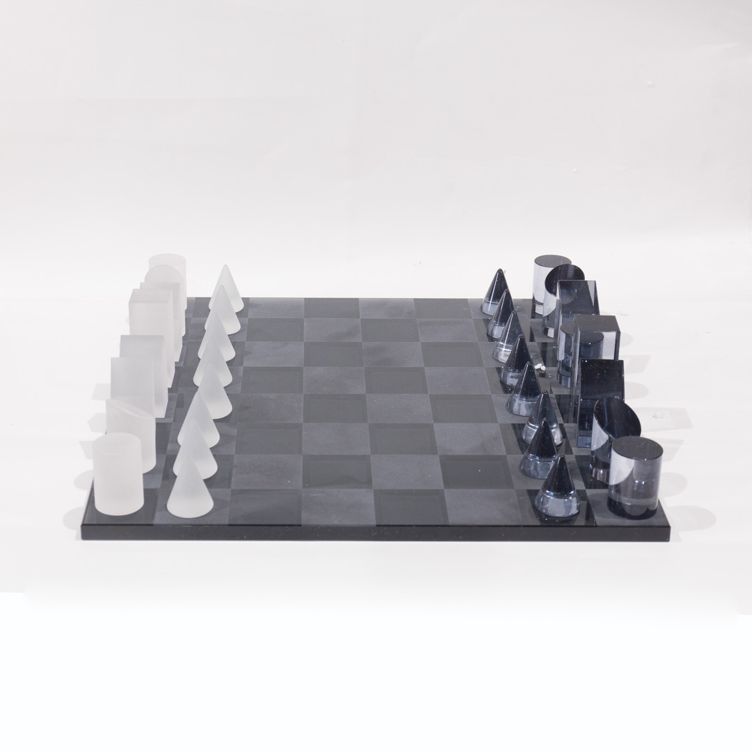 Figura de Cristal – Tablero Ajedrez Piezas Geométricas