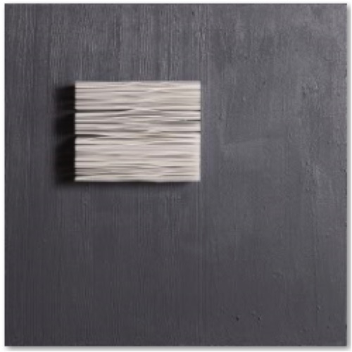Cuadro Print Abstracto Color Gris con Textura