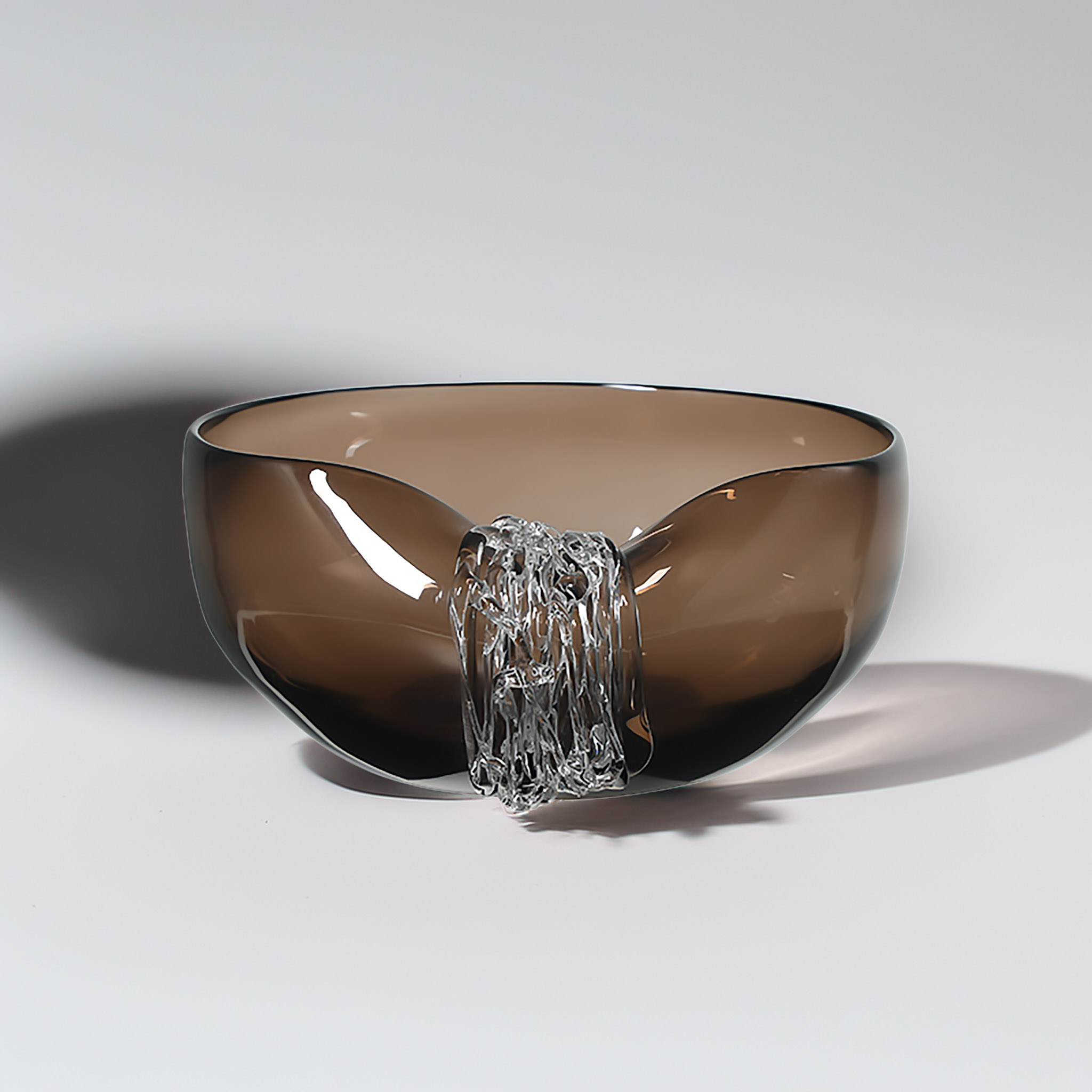 Bowl de Vidrio Kaspad Chocolate Bajo
